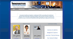 Desktop Screenshot of innovativehealthcarespeakers.com